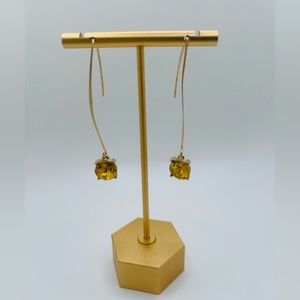 Luxury Yellow Gold drop earrings